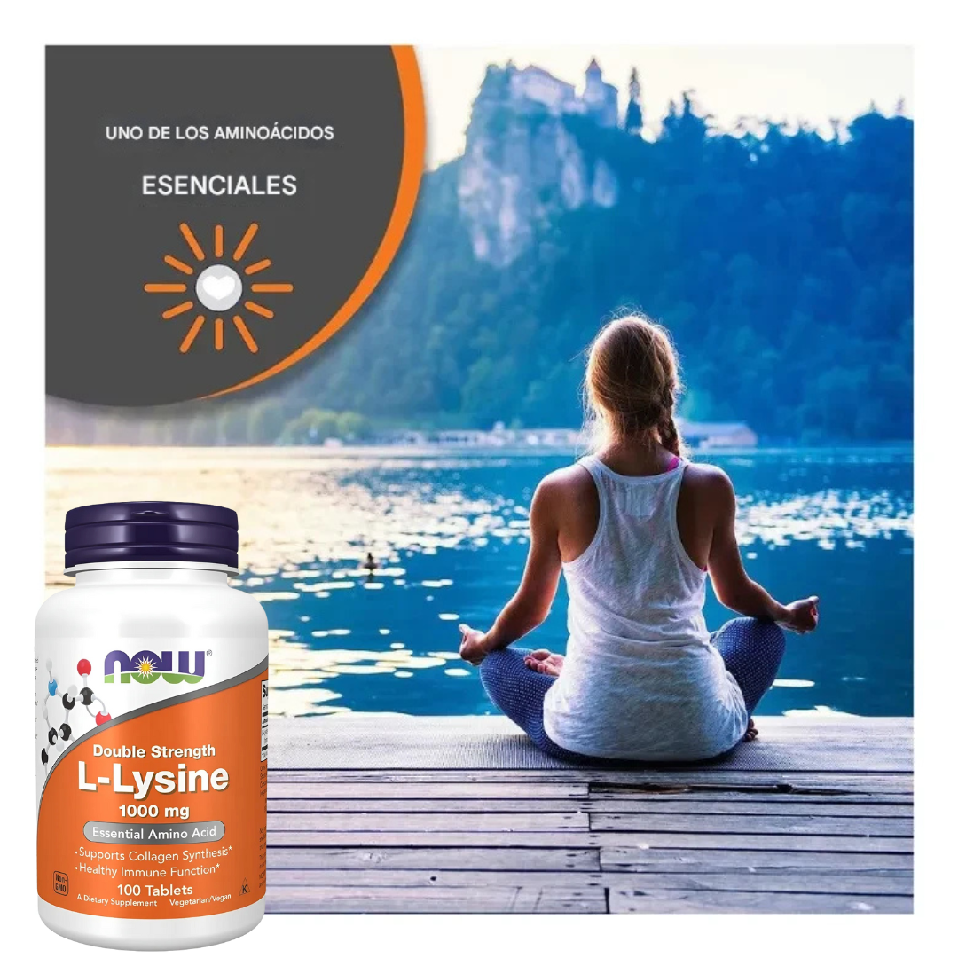 NOW L-Lisina 1000 mg – 100 tabletas