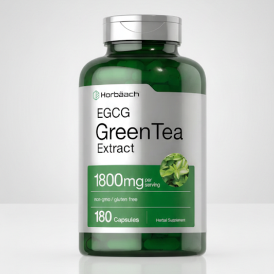 Extracto de Té Verde 1800 mg – Horbäach | 180 Cápsulas