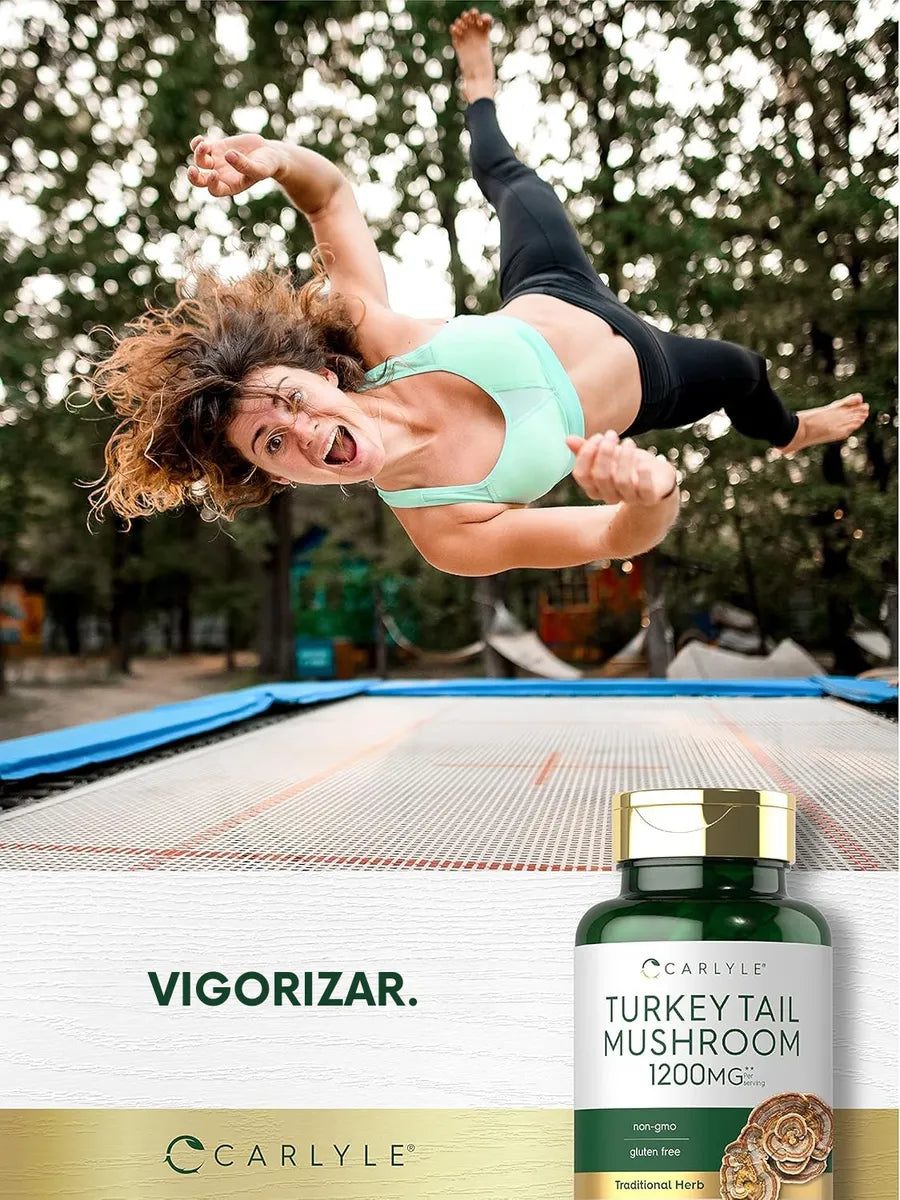 Cápsulas de hongos de pavo