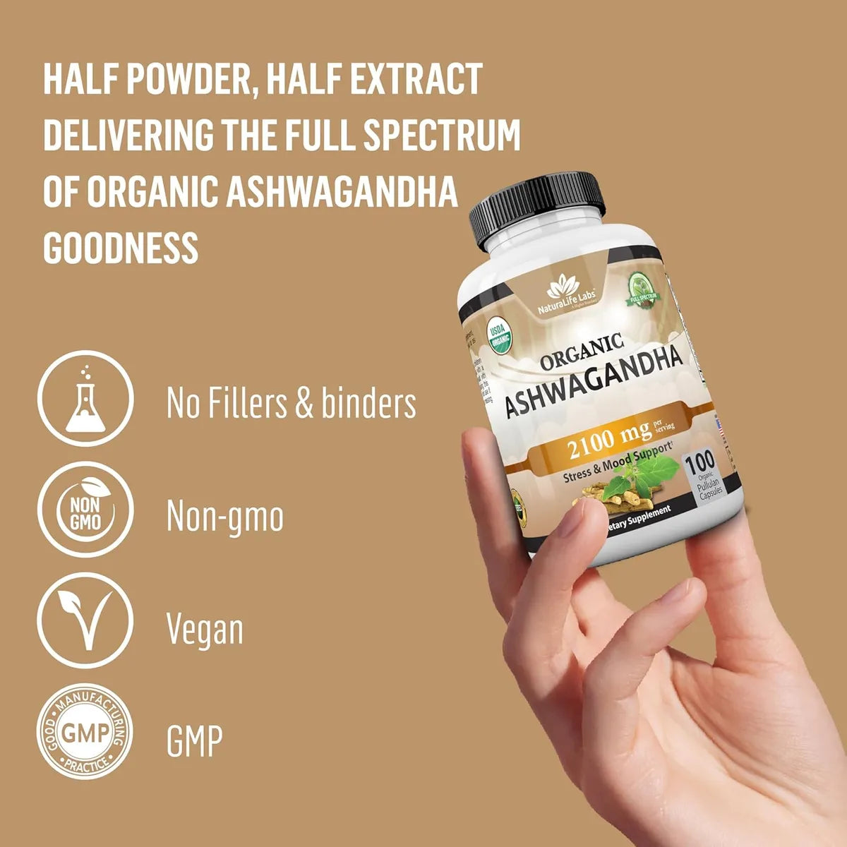 Ashwagandha Orgánica – Naturalife Labs