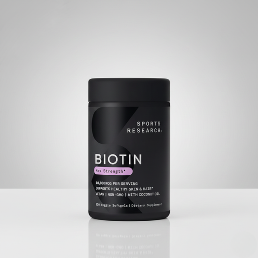 Sports Research Biotina + Aceite de Coco Orgánico