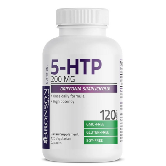 5-HTP Bronson 200 mg – 120 Cápsulas Vegetarianas