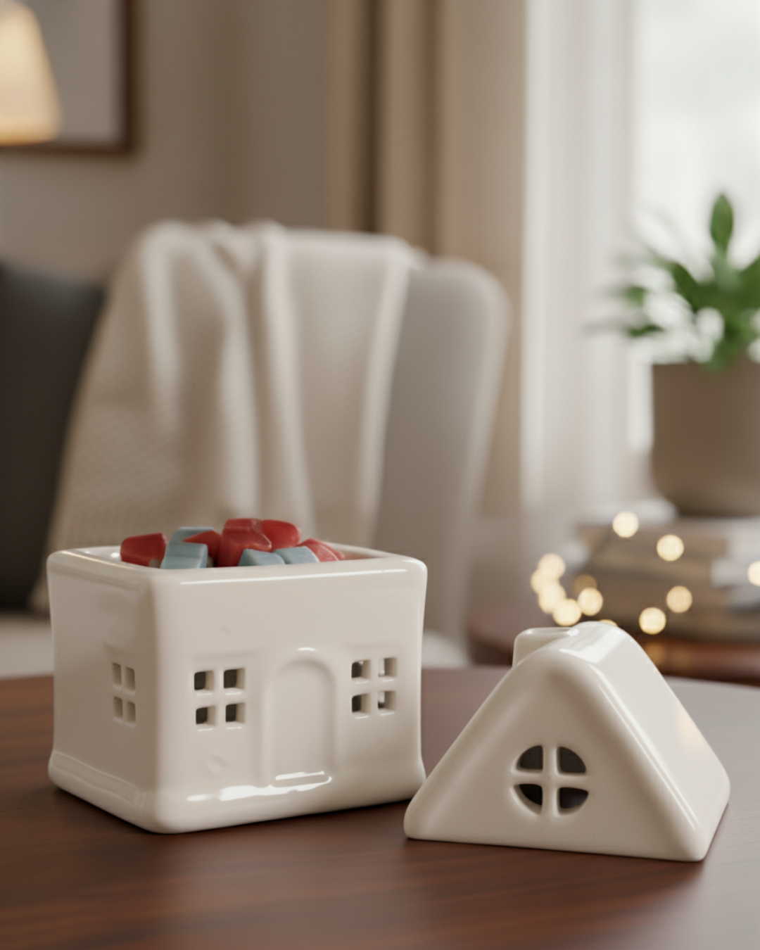 Pebetero Casa navideña