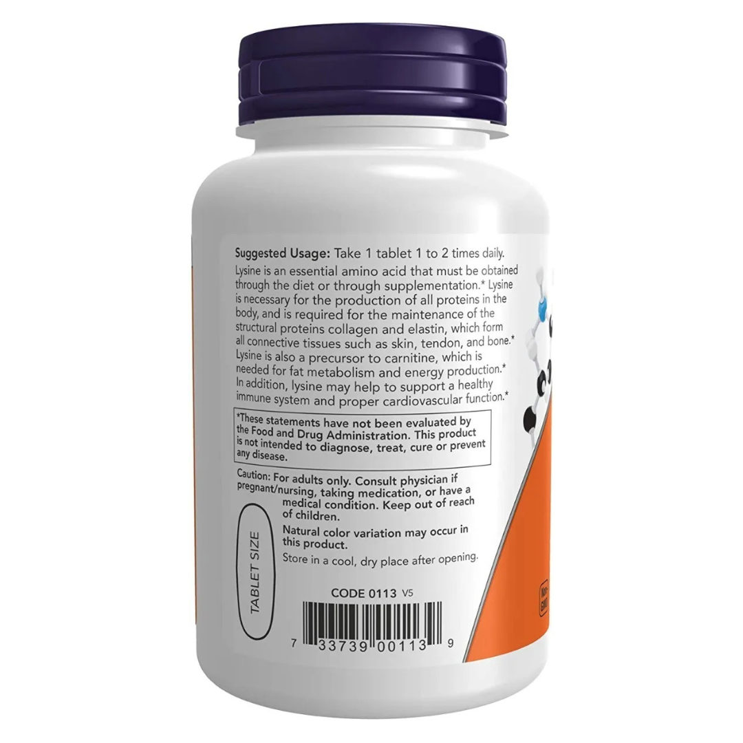 NOW L-Lisina 1000 mg – 100 tabletas
