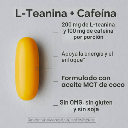 L-Teanina con cafeína y MCT Sports Research
