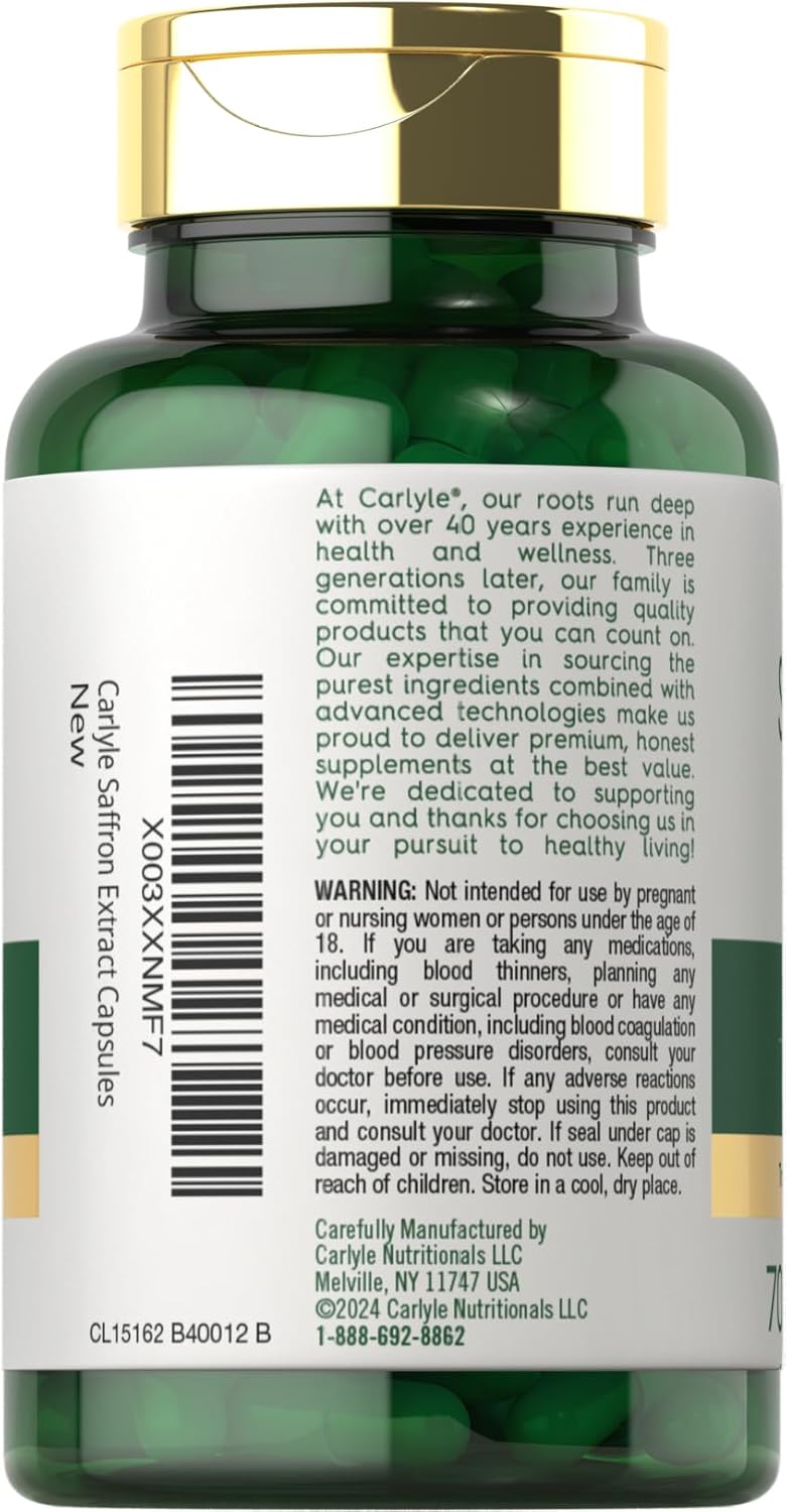 Extracto de azafrán 88.5 mg cápsulas 70 equilibrio emocional