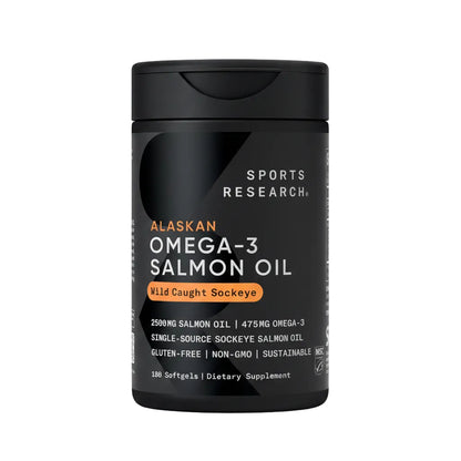 Aceite de salmón 2500 mg Sports Research con EPA y DHA