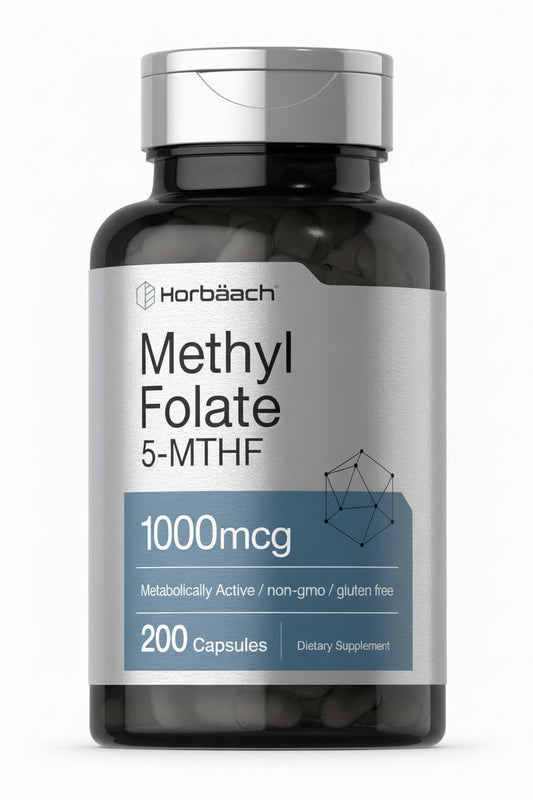 Folato de metilo 1000 mcg 200 cápsulas apoyo metabólico