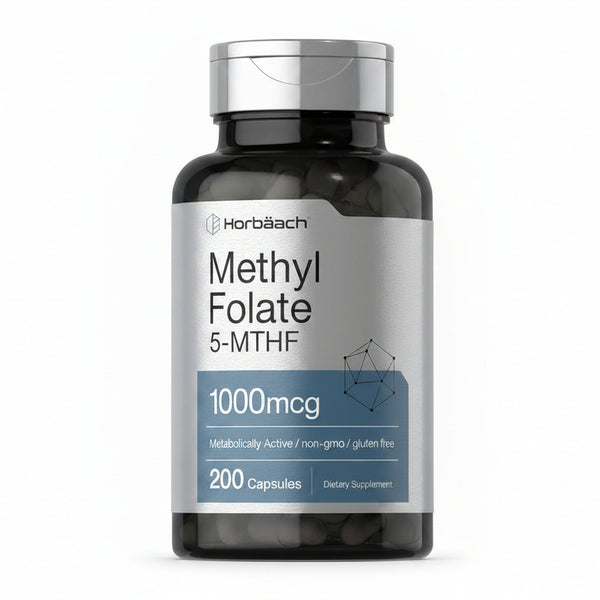 Folato de metilo 1000 mcg 200 cápsulas apoyo metabólico