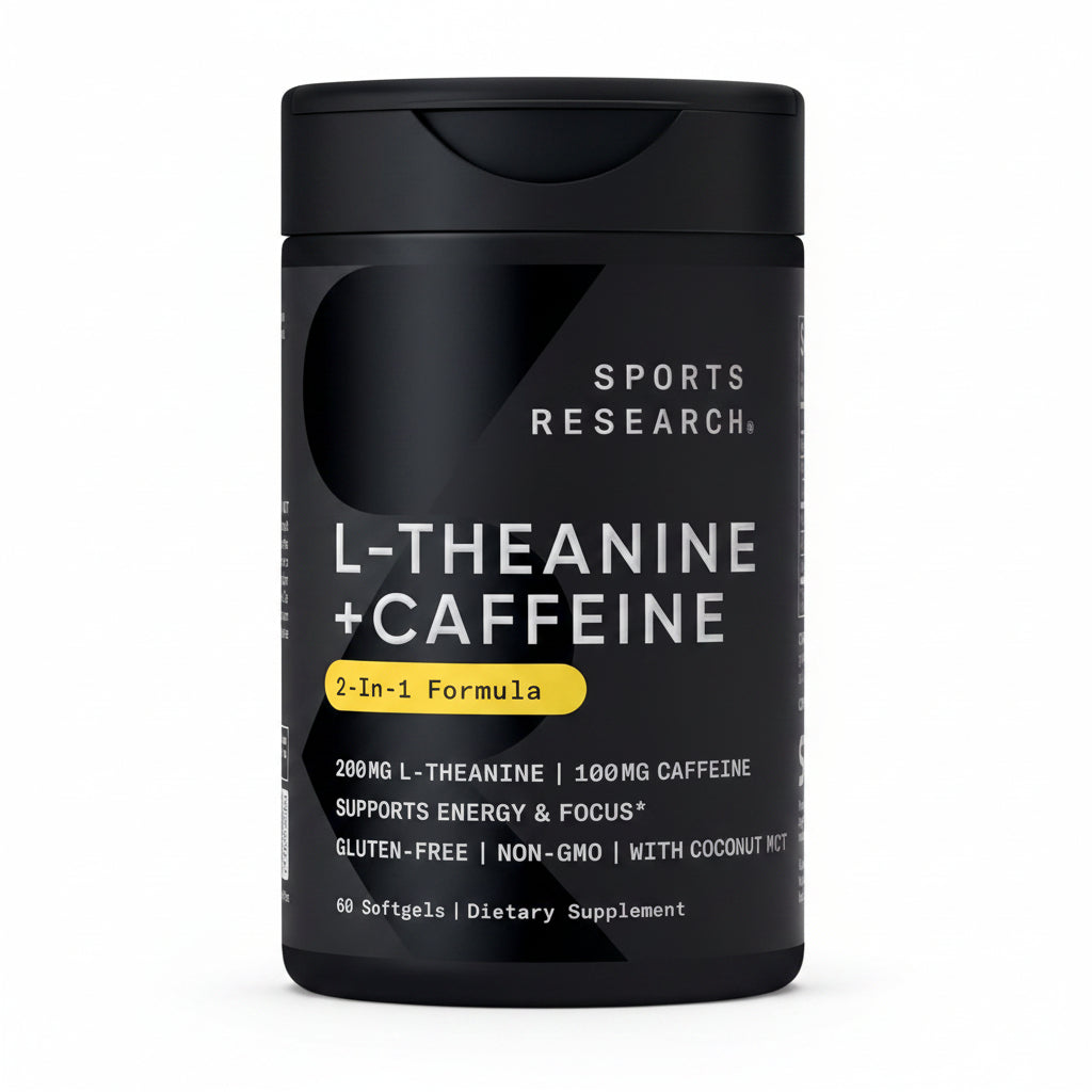 L-Teanina con cafeína y MCT Sports Research