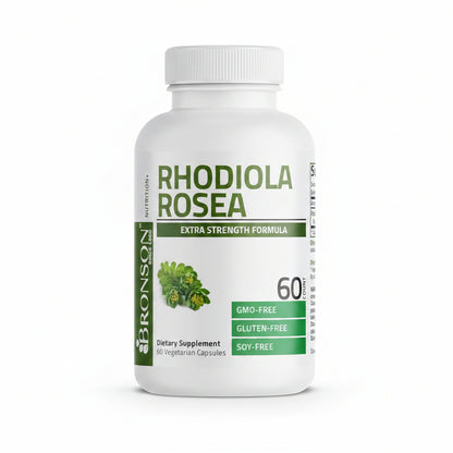Rhodiola Rosea cápsulas vegetarianas Bronson
