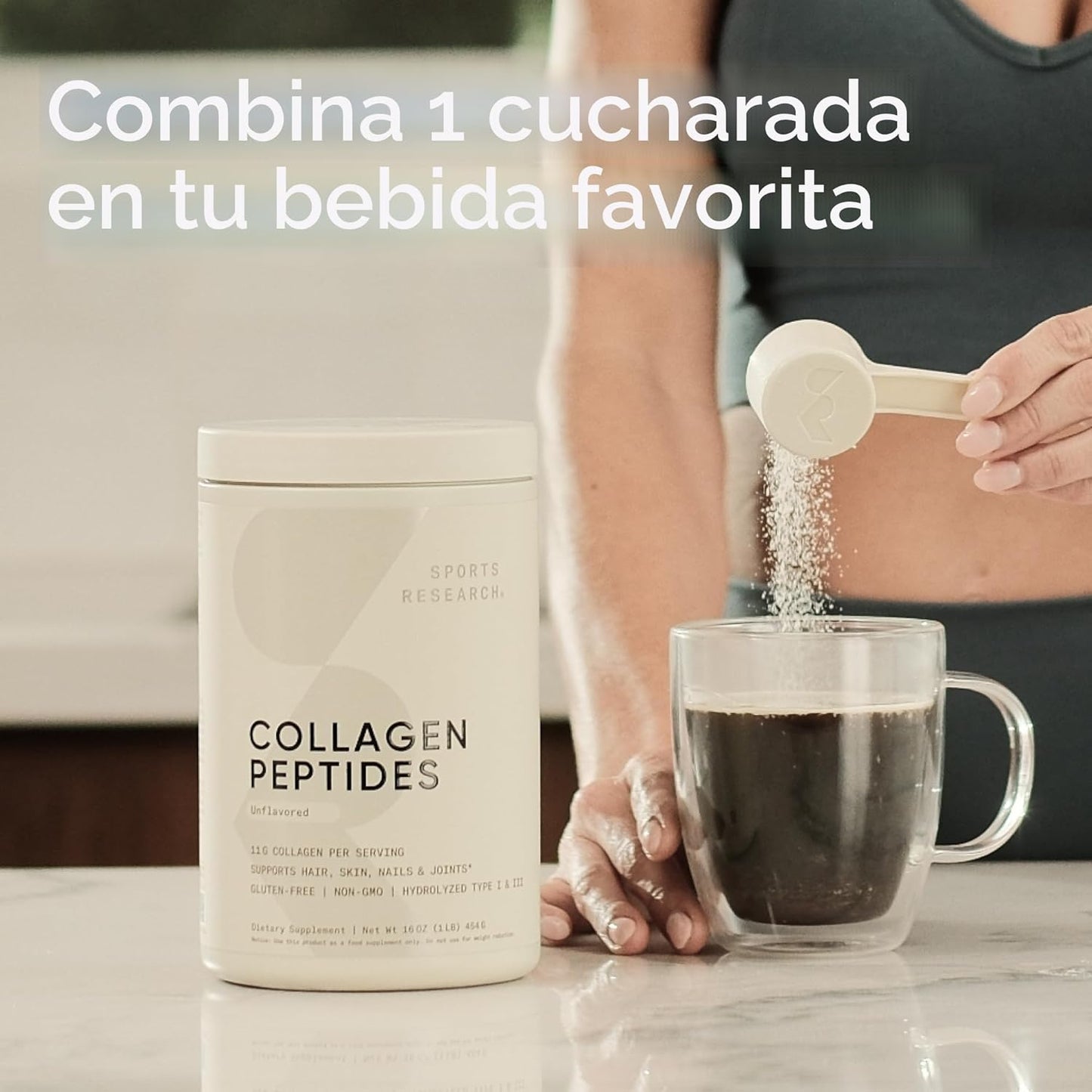 Premium Peptidos De Colageno (16 Onzas), Sports Research