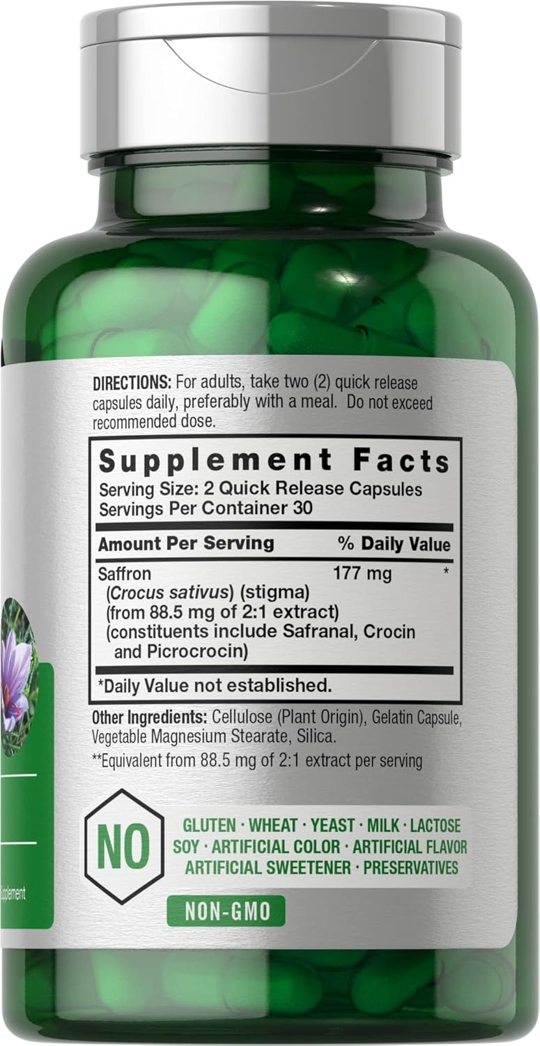 Extracto de azafrán cápsulas 60 equilibrio emocional