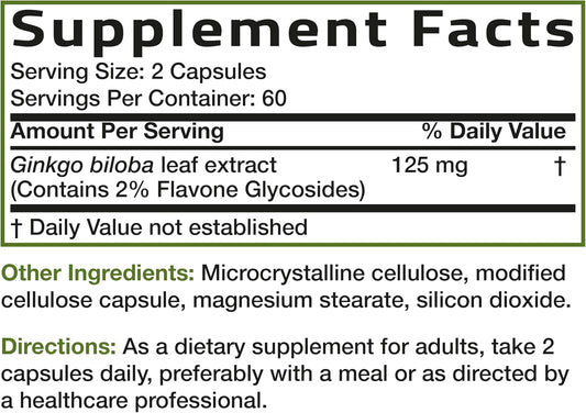 Ginkgo Biloba Extra Strength Bronson