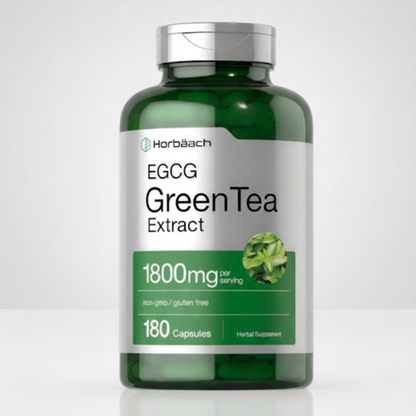 Extracto de Té Verde 1800 mg – Horbäach | 180 Cápsulas