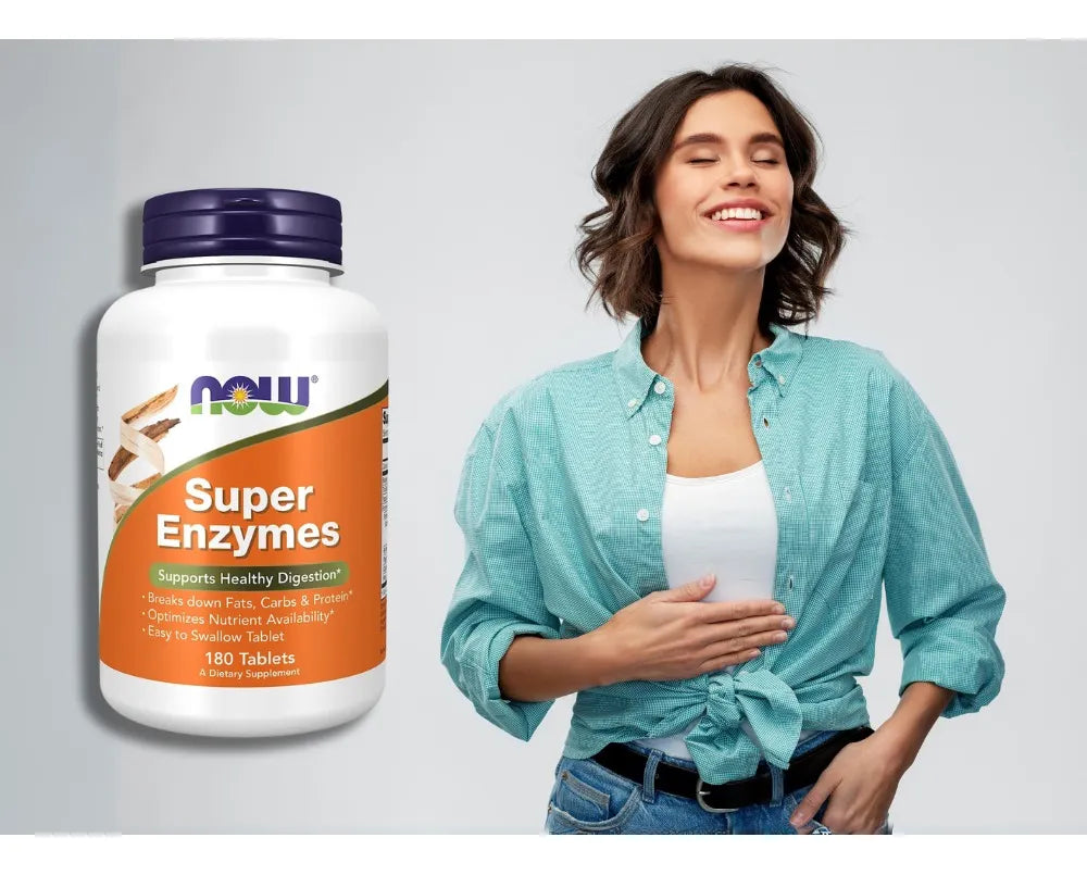 Now Super Enzymas Digestivas 180 Capsulas