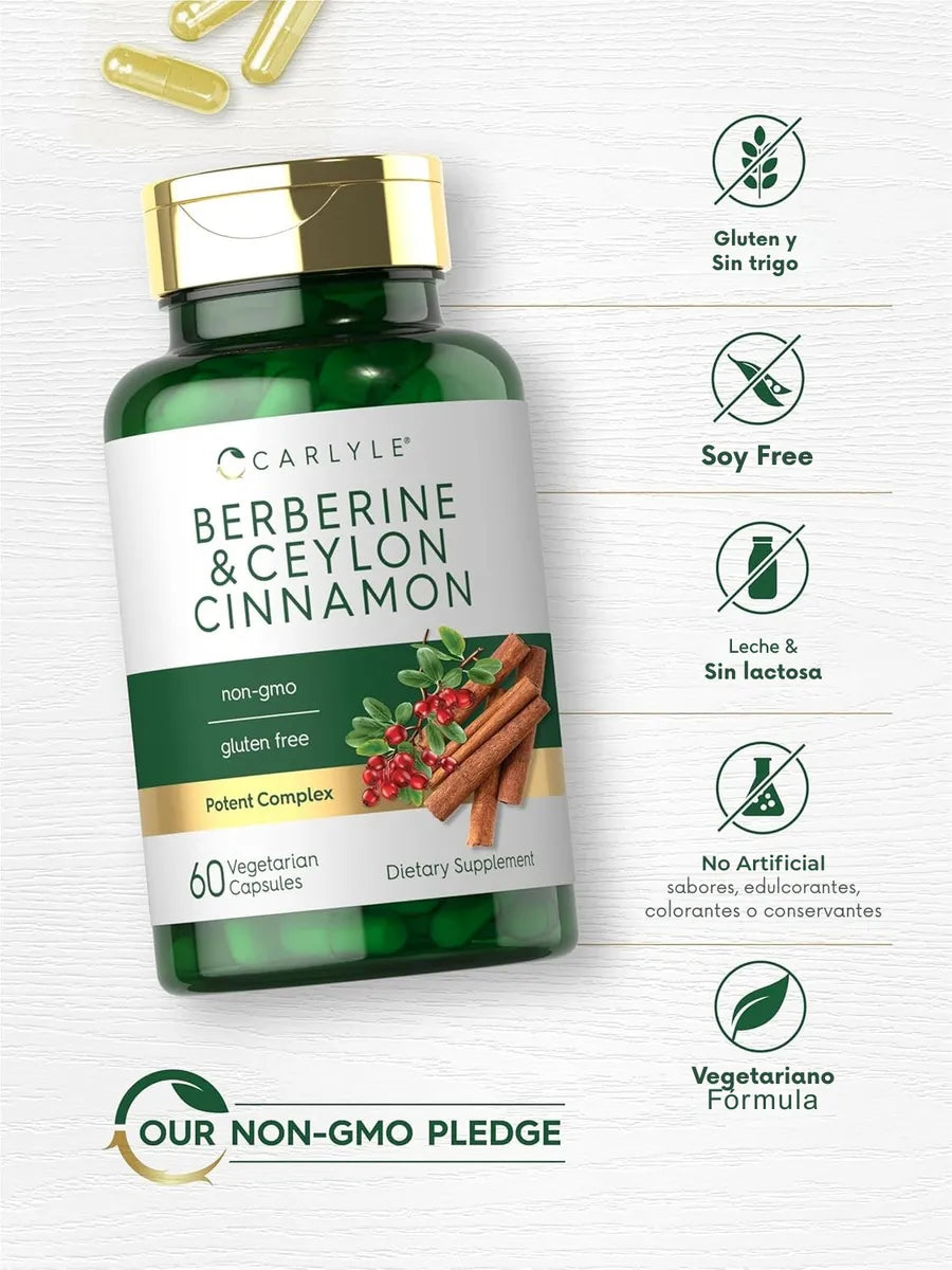Berberina Con Canela 2000mg Carlyle
