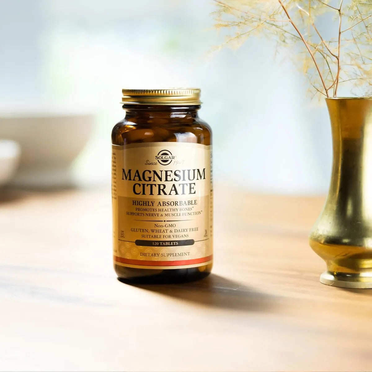 Citrato de Magnesio Solgar – 120 tabletas