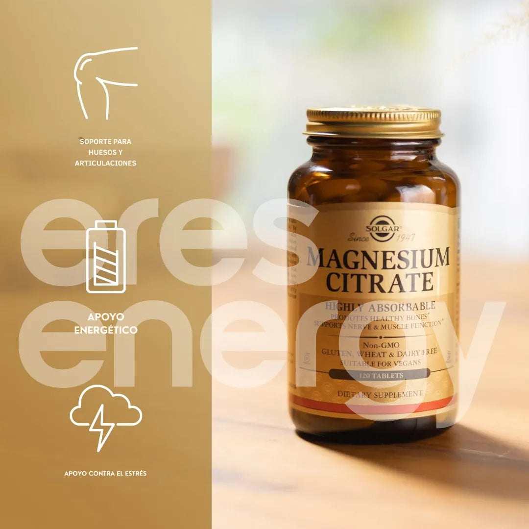 Citrato de Magnesio Solgar – 120 tabletas