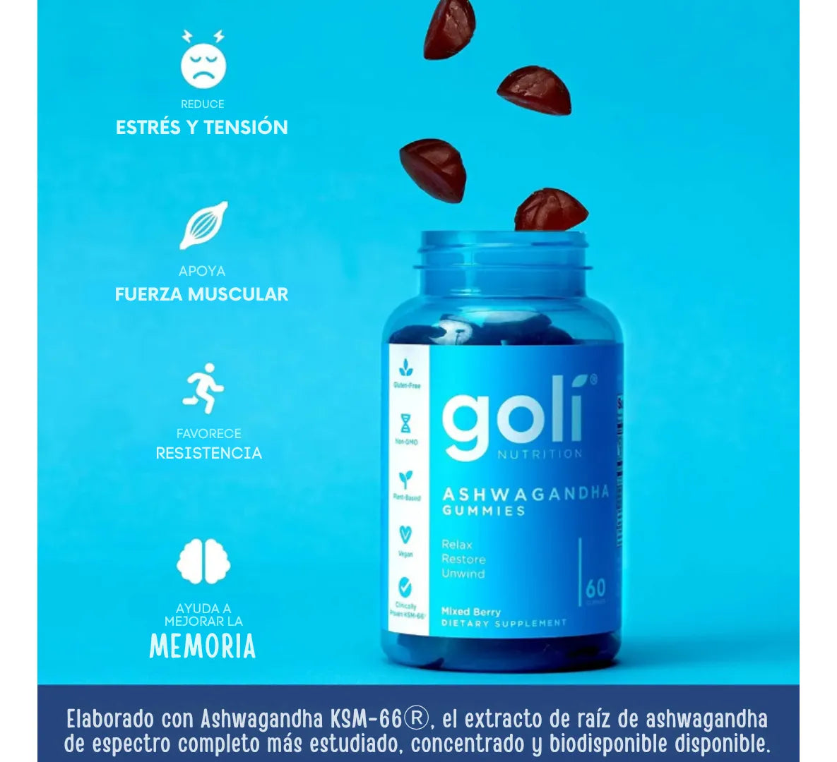 Golí Aswagandha gomitas