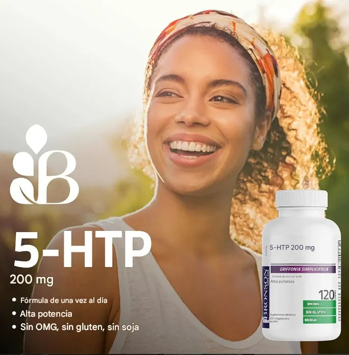 5-HTP Bronson 200 mg – 120 Cápsulas Vegetarianas