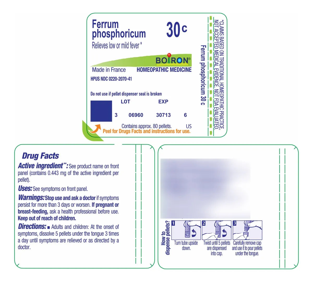 Ferrum Phosphoricum – Glóbulos Homeopáticos - BOIRON