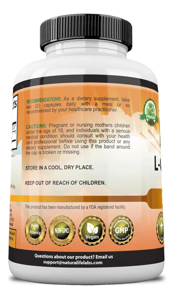 Acetil L-Carnitina Vegana – NaturaLife Labs