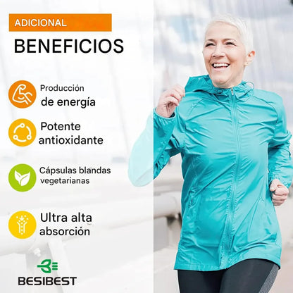 Coenzima q10 1000 mg liposomal pack 2 apoyo energético