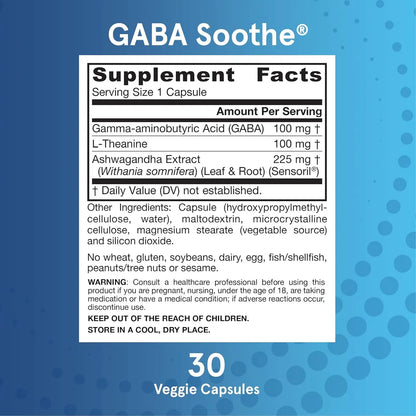 GABA Soothe – Jarrow | 30 Cápsulas