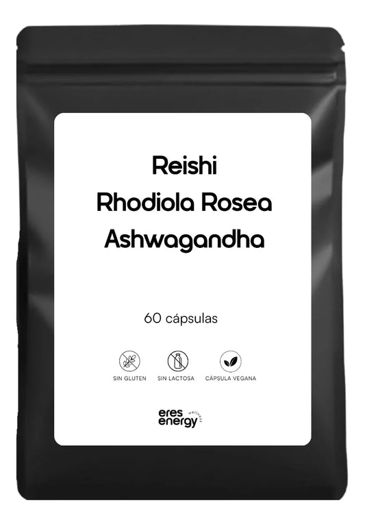 Reishi rhodiola ashwagandha cápsulas 60 manejo del estrés
