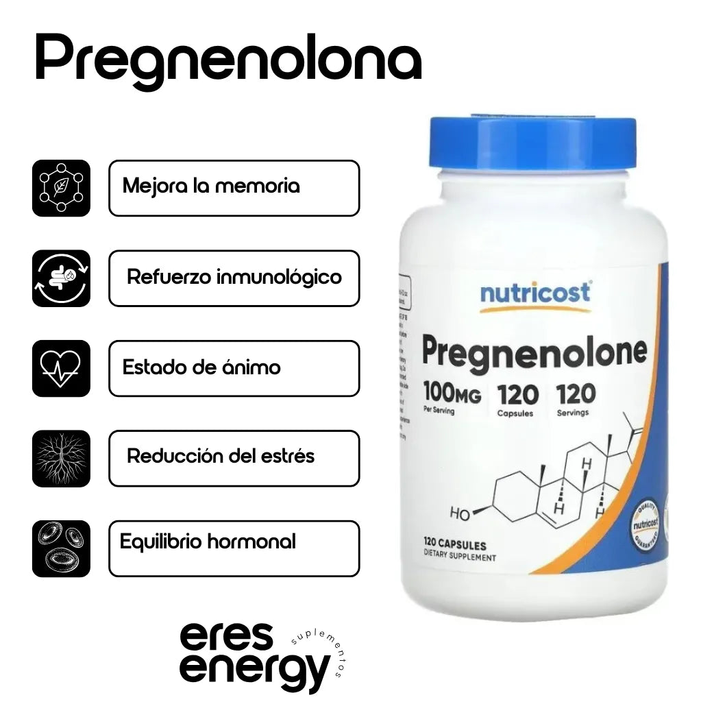 Pregnenolona 100 mg Nutricost