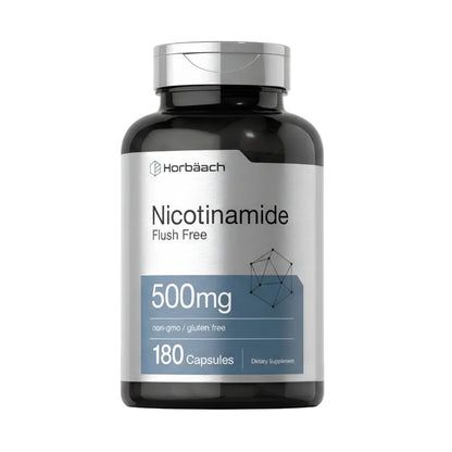 Nicotinamida 500 mg 120 cápsulas apoyo energético celular