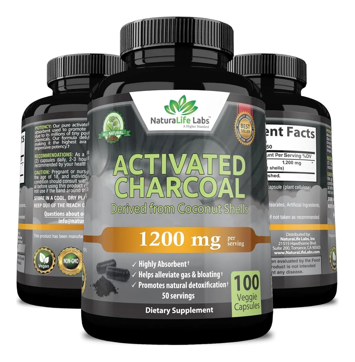 Carbón Activado – Natural Labs | Cápsulas