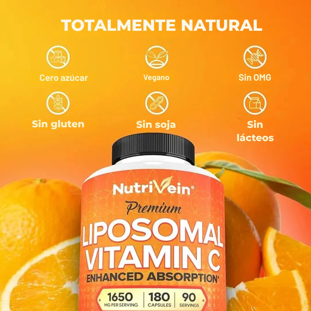 Vitamina c liposomal 1650 mg pack 3 apoyo inmune