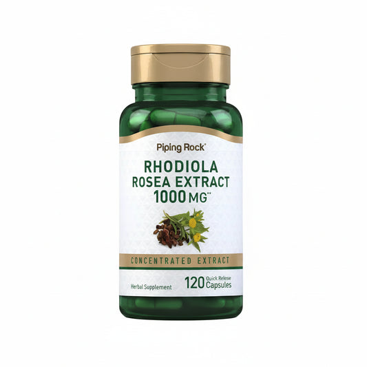 Rhodiola Rosea 1000 mg – 120 Cápsulas | Piping Rock