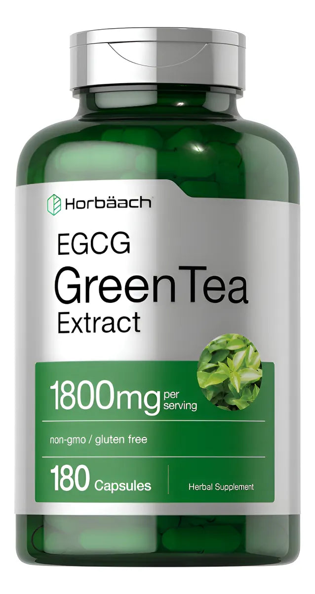 Extracto de Té Verde 1800 mg – Horbäach | 180 Cápsulas