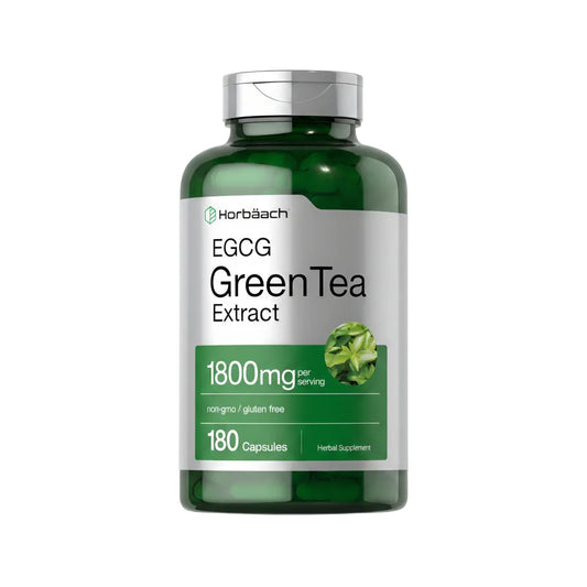 Extracto de Té Verde 1800 mg – Horbäach | 180 Cápsulas