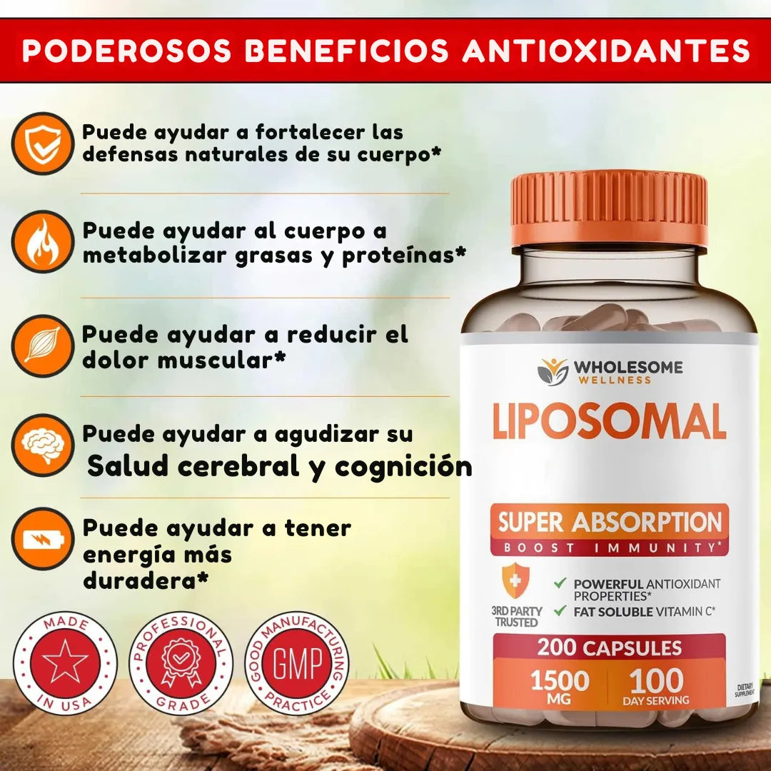 Vitamina C 1000 mg – Wholesome | 180 Cápsulas