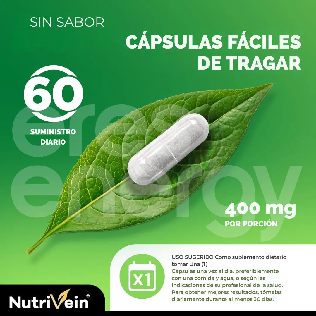 Nutrivein DIM Premium 400 mg + Bioperine – 120 Cápsulas Vegetales