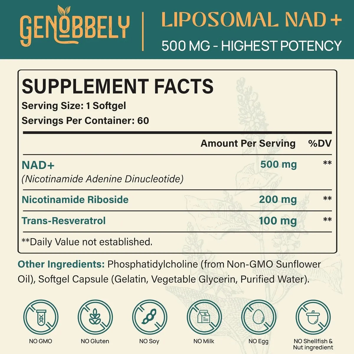 NAD+ Liposomal GENOBBELY
