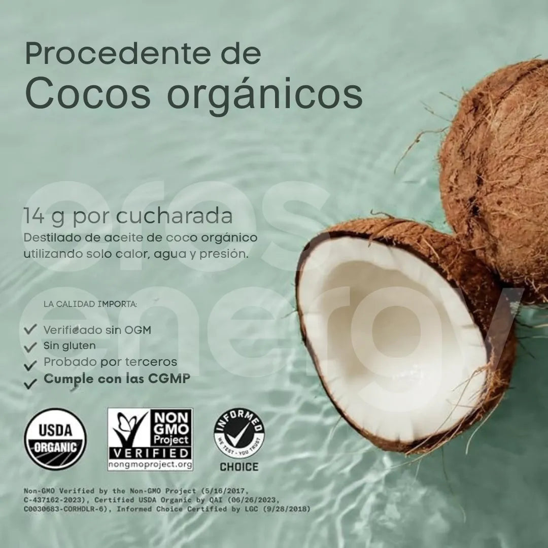 Mct Oil 946ml Aceite Triglicéridos Cadena Media