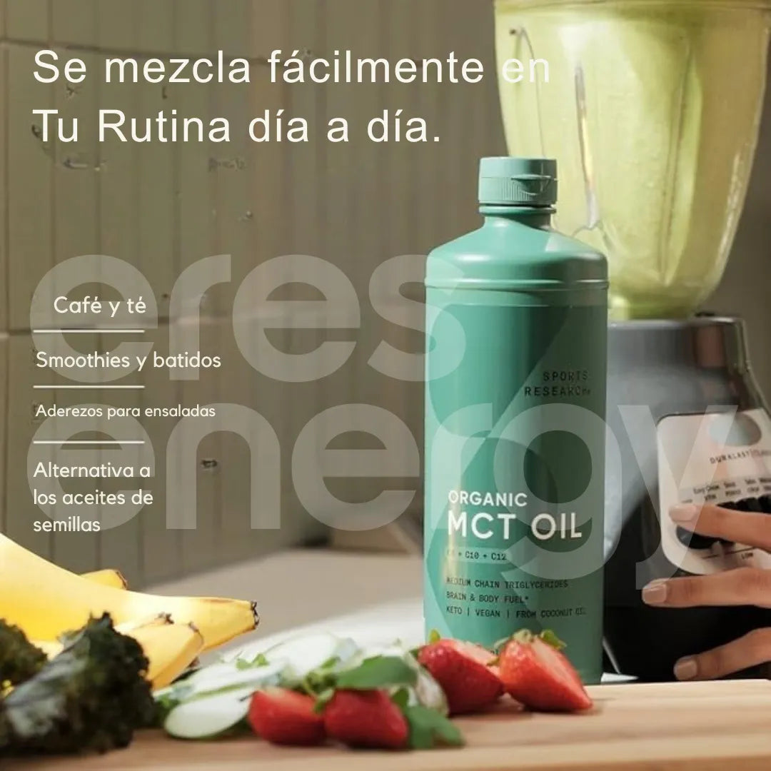 Mct Oil 946ml Aceite Triglicéridos Cadena Media