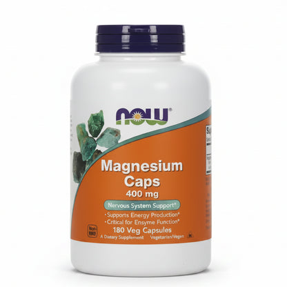 Magnesio 400 mg cápsulas soporte muscular y nervioso