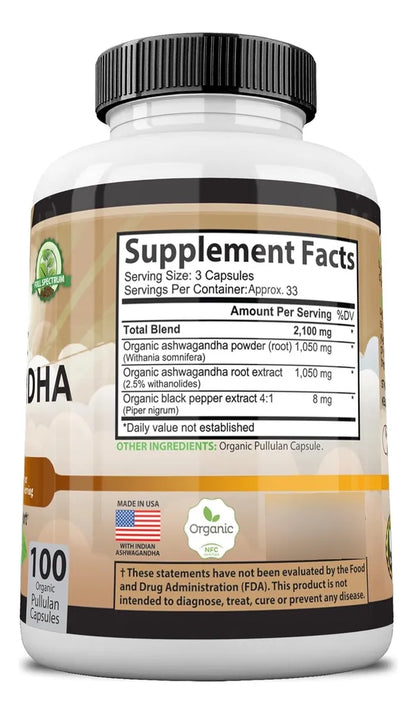 Ashwagandha Orgánica – Naturalife Labs