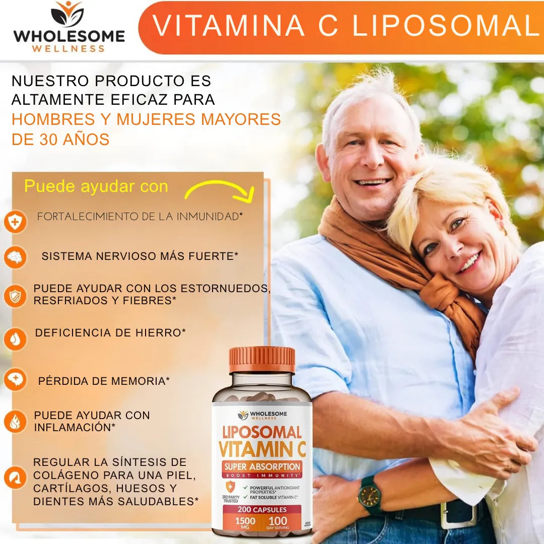 Vitamina C 1000 mg – Wholesome | 180 Cápsulas