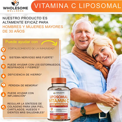 Vitamina C 1000 mg – Wholesome | 180 Cápsulas