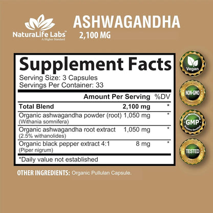 Ashwagandha Orgánica – Naturalife Labs