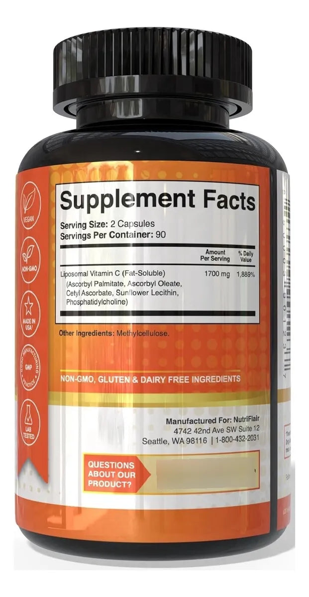 Vitamina C Liposomal - NUTRIFLAIR 1700mg