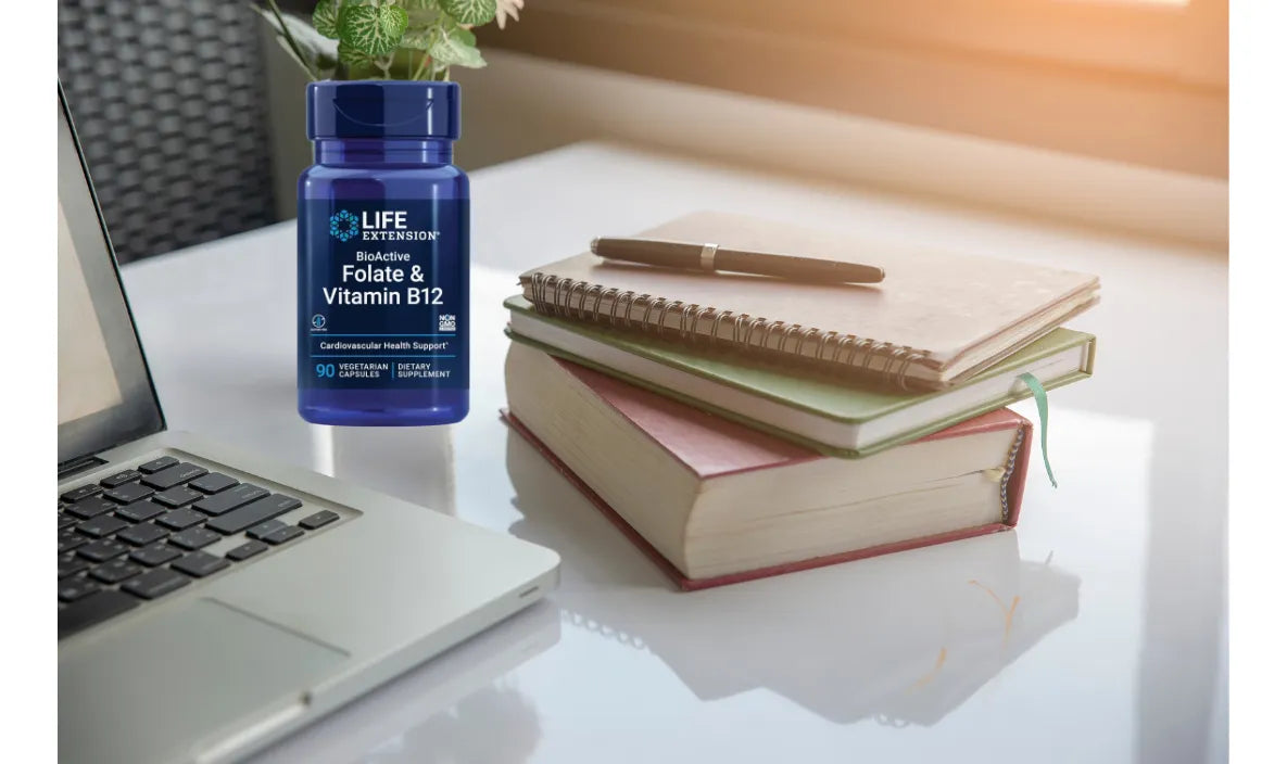 Folato 800 mcg + Vitamina B12 – Life Extension