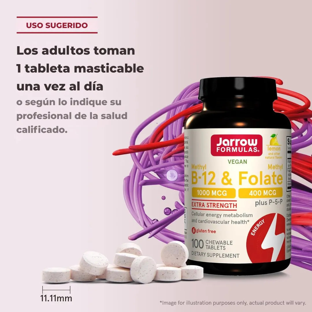 Metilo B12/ Folato Vitamina Jarrow